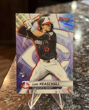 2025 Bowman's Best LUKE KEASCHALL RC #70 WAVE REFRACTOR Twins Rookie PR:/640