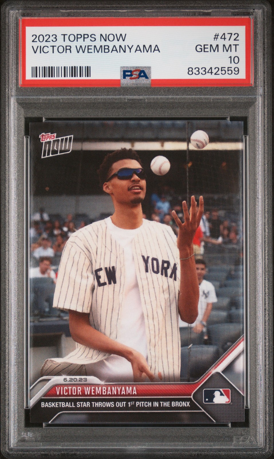 2023 Topps Now Victor Wembanyama #472 PSA 10