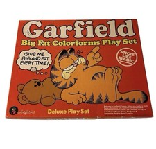 Vintage Garfield Big Fat Colorforms Deluxe Play Set collectible Rare
