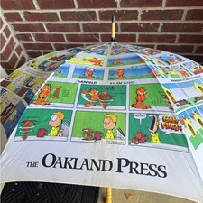 Vintage comic strip umbrella,Garfield Circus,Nancy Marmaduke,hagar Garfield