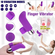 Finger Vibrator G spot Clit Massager Stimulator Sex Toys for Women Rechargeable