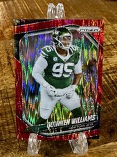 2025 Panini Prizm #292 Quinnen Williams Red Flash New York Jets