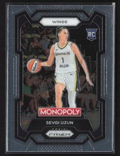 2024 Panini Prizm Monopoly WNBA Sevgi Uzun #22 Dallas Wings Rookie
