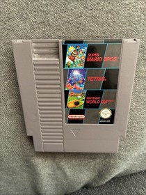 MARIO BROS. + TETRIS + NINTENDO WORLD CUP 👉 3 SPIELE NES - MODUL 👈* RARIT&Auml;T *