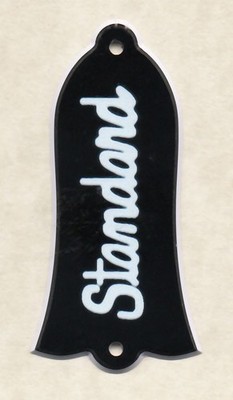 Vintage flared-bell beveled truss rod cover Gibson Les Paul Standard w/ screws