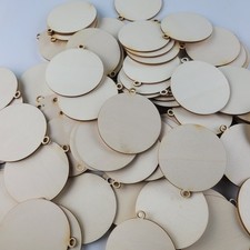 Christmas Wooden Decoration - Bauble, Set from 20  to 50, - Unpainted