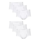 Hanes Briefs 6-Pack Men's Tagless Underwear White ComfortSoft Waistband Wicking