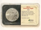 2002 American Silver Eagle $1 1 Oz .999 Fine Silver Littleton Showpak US Mint