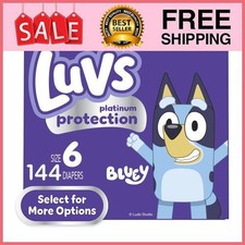 Luvs Platinum Protection Baby Diapers Size 6, 144 Count Select for More