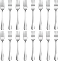 "16 StüCk 8.2\"（20.8Cm）Edelstahl Tafelgabeln, Gabel Set,Spiegelpoliert,Abendessen"