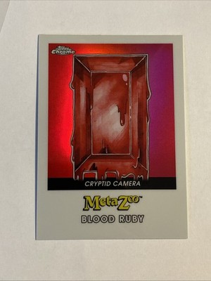 2022 Topps Chrome MetaZoo Blood Ruby Cryptid Camera #143-F Red