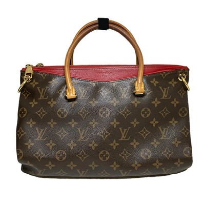 Louis Vuitton M41633 Barras Monogram Canvas Brown Red Shoulder Bag