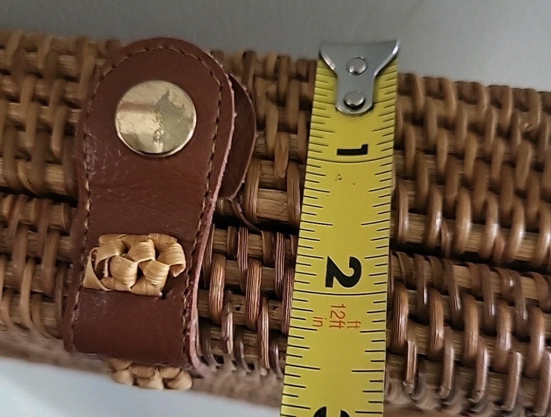 Rectangular Crossbody Woven Wicker Basket Purse B… - image 10