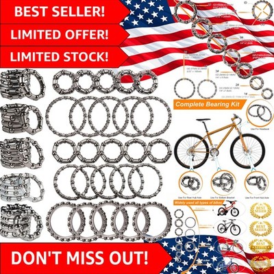 Comprehensive 50 PCS Steel Caged Ball Bearing Set for Ultimate Bike Maintenance