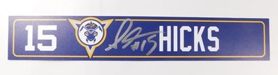 2021 SIGNED Stephen Hicks Mad Ants Game-Used Lockerroom Name Plate 12'' x 2''