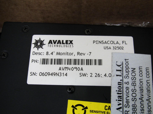 Nuevo Avalex AVM4090A 8.4" Aviación/Monitor de Cabina Pantalla Envío Gratis - Imagen 4 de 5