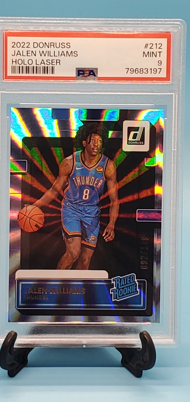 2022-23 Panini Donruss - Rated Rookie Jalen Williams #212 Holo Laser /149 (RC)