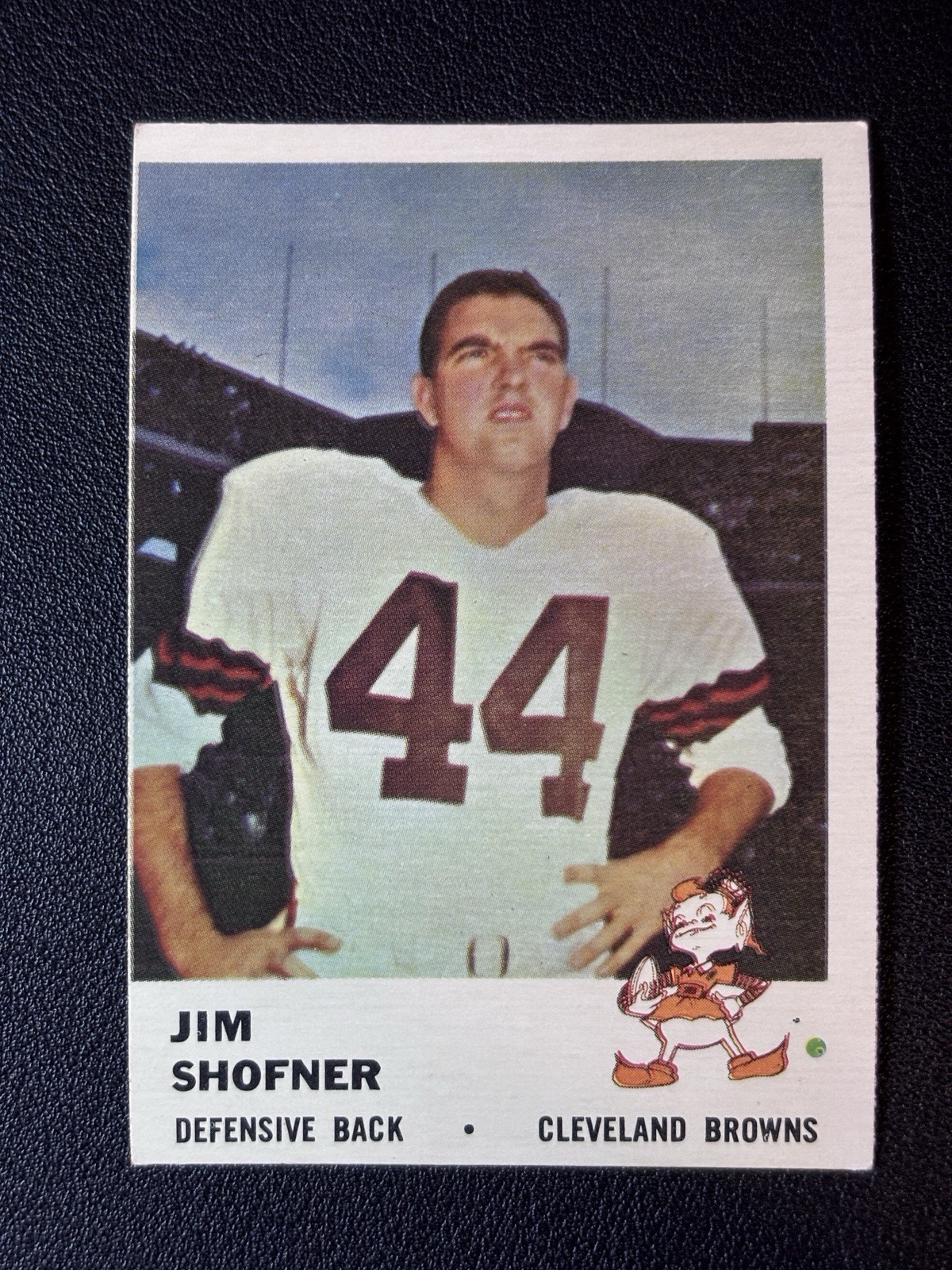 Jim Shofner #15 Football Cards 1961 Fleer trading card — raw and PSA graded price guide