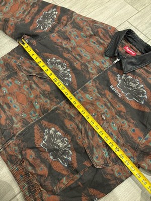 Supreme Leather Collar Utility Jacket FW23 'Peacock' Rare Workwear