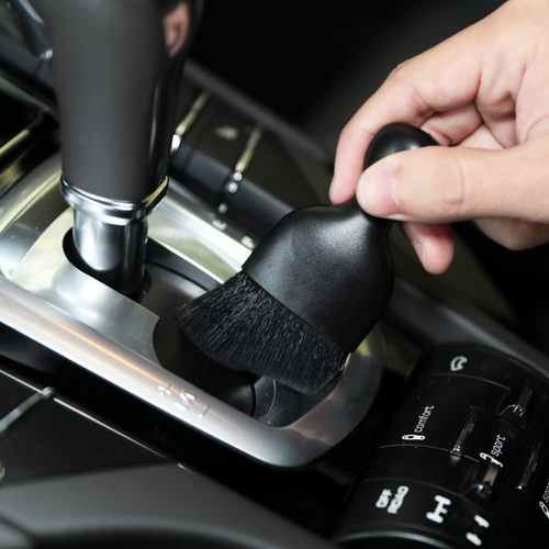 Car Interior Detailing Brush, Soft Bristle, Black - Picture 2 of 6