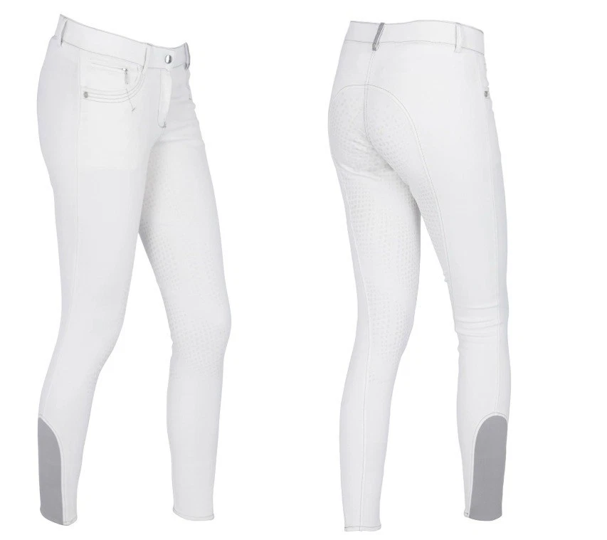 Covalliero Damen Reithose BasicPlus weiß Größe 36 40 Tunierreithose M20o