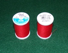 Coats & Clark, Dual Duty All Purp Polyester Thread, 250 yds, Devil Red (2470)
