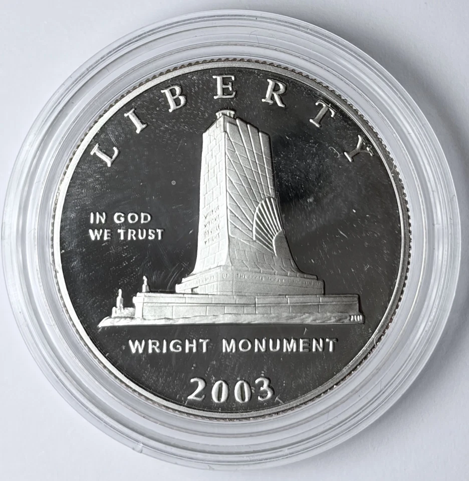 2003 P Proof USA Aviation First Flight Wright Brothers Clad Half Dollar Coin 639 - Image 3 of 4