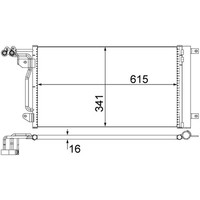 Kondensator, Klimaanlage Mahle AC 566 000S