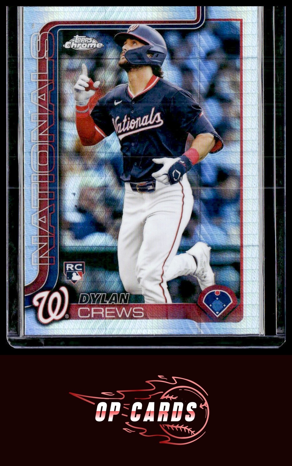 Dylan Crews 2025 Topps Chrome #146 Prism Refractors