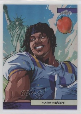 2024 Leaf Anime Nation Series 2 Purple 35/49 Malik Nabers Rookie RC 03ox