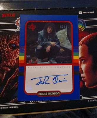 Joseph Quinn Autograph Card Stranger Things Season 4 Eddie Munson