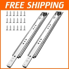 Undermount Full Extension Slide Rails with Stainless Screws