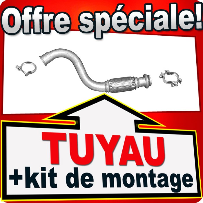Tuyau avant d'échappement pour Citroën Berlingo et Peugeot Partner 1.6 HDi