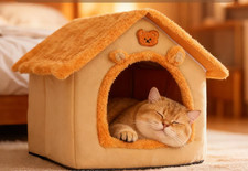 All-season warm cat and dog beds, removable and washable pet houses