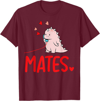 Soul Mates Cute Dinosaur Valentine's Day Matching Unisex T-Shirt