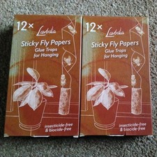 Sticky Fly Papers Fly Catchers 24 Pieces 