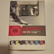 Sports HD DV Action Camera 1080p HD 12MP Water Resistant Black 1.5" Screen