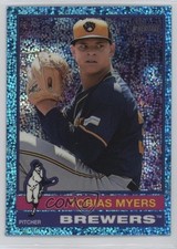 2025 Topps Heritage Chrome Light Blue Sparkle Refractor Tobias Myers #137 1i5e
