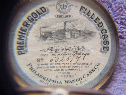 Antique Gold Filled Elgin ? Advance 52mm Hunter Pocket Watch with Paperwork