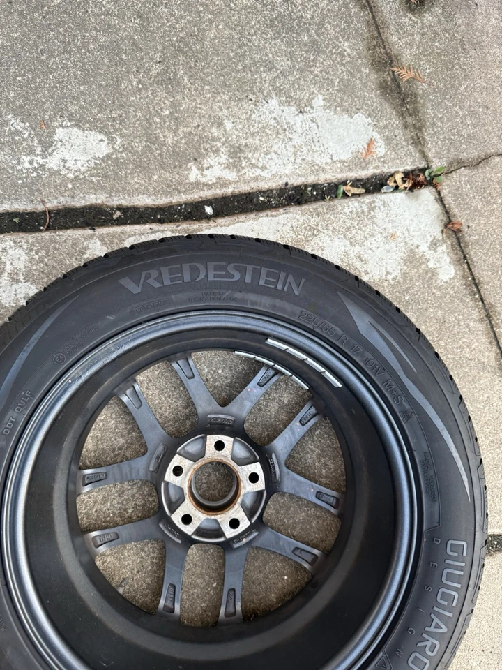 Alufelgen  7Jx17 Zoll Mit Winterreifen 225/55 R17 lochkreis 5x115 - Bild 2 von 4