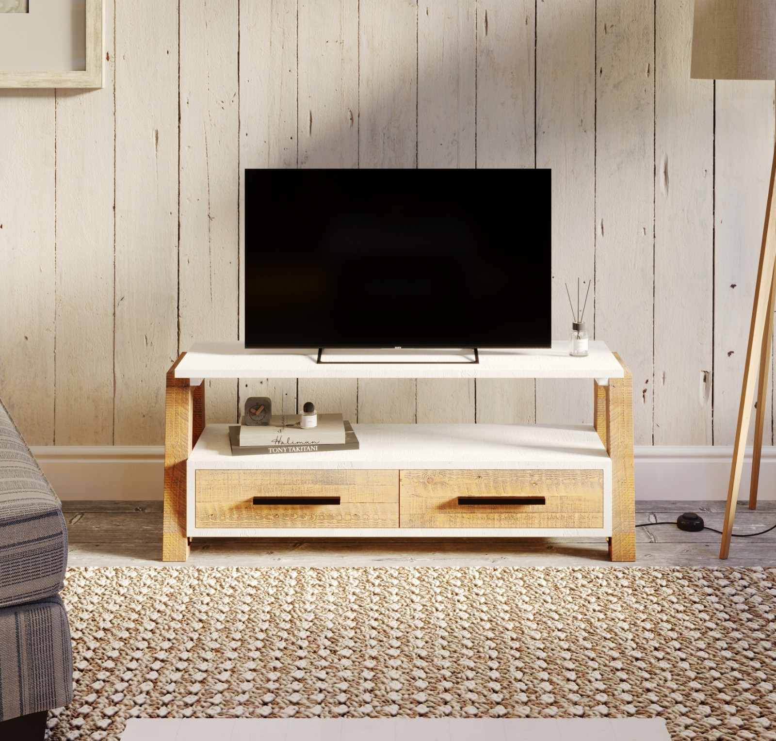 Baumhaus Trinity Reclaimed Wood Television Cabinet / TV Stand (VWP09B) SRP £415