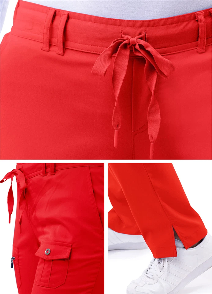 Adar Pro Scrubs For Women - Tall Skinny Leg Yoga Scrub Pants - Image 4 of 4