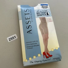 SPANX Assets by Sara Blakely Hi-Waist Mid-Thigh Shaper Nude 166B Size 4