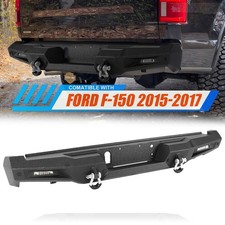 Steel Complete Rear Step Bumper Assembly For Ford F150 2015-2020 Wwinch Plate Steel Complete Rear Step Bumper Assembly For Ford F150 2015-2020 Wwinch Plate