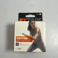 KT Tape Cotton Elastic Kinesiology Athletic Tape 20 Strips 10” Precut Beige New