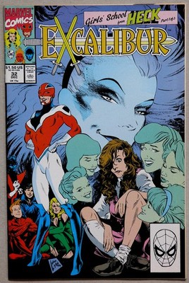 Excalibur #32 Vol 1 - Marvel Comics - Chris Claremont - Ron Wagner