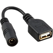 Barrel Jack to USB Type A Female Connector Adapter 5V Power Cable 5.5mm/2.1mm
