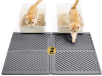 Silikon Katzenklo Matte Wasserdicht Rutschfest FüR Streukontrolle 60X38Cm
