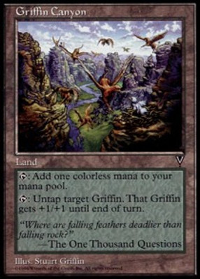 [1x] Griffin Canyon Slight Play, English Visions MTG Magic