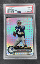 2006 TOPPS CHROME TOM BRADY OWN THE GAME #OTG1 PSA 9 HOLO SILVER!